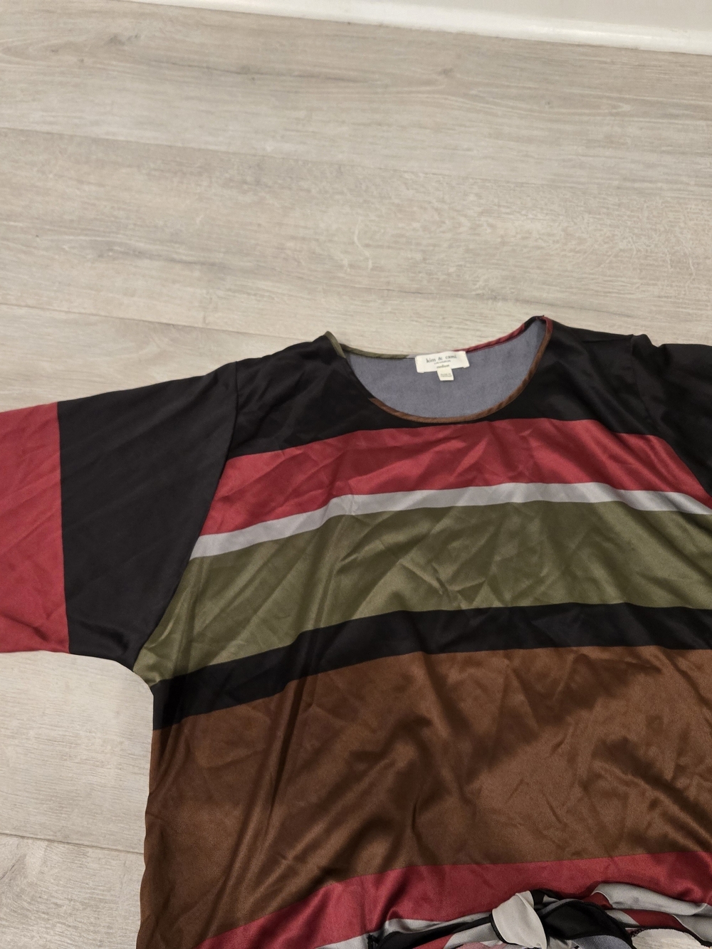 Men's Multicolor Striped Crew Neck Shirt